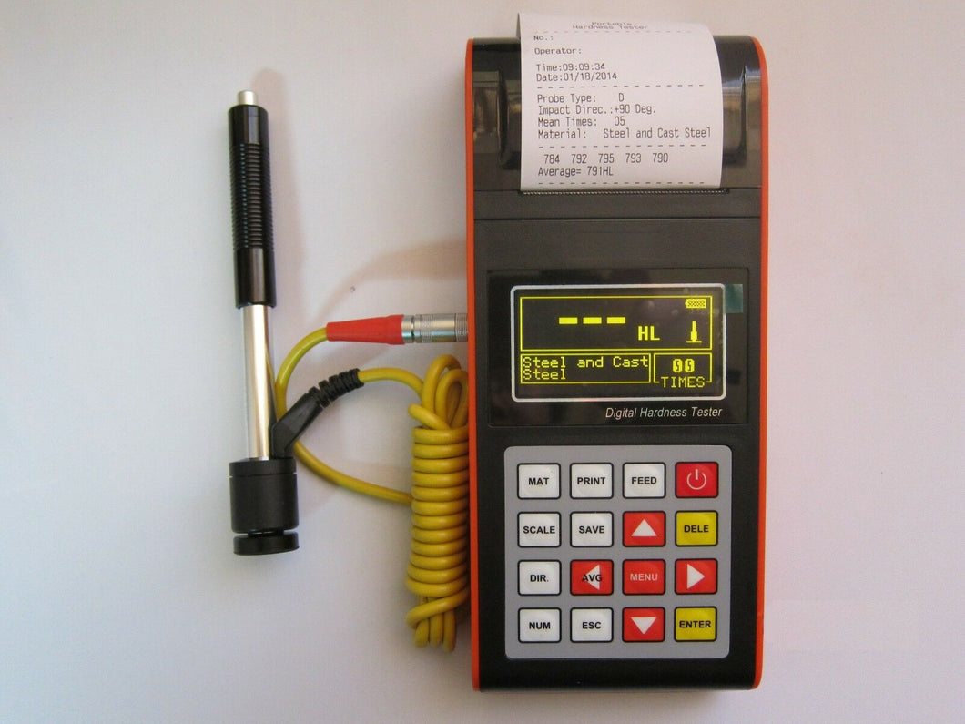 RHL60 Portable Hardness Tester with Integrated Printer